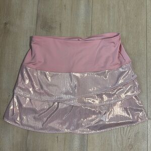 Lucky in Love Pink Shimmer Skirt